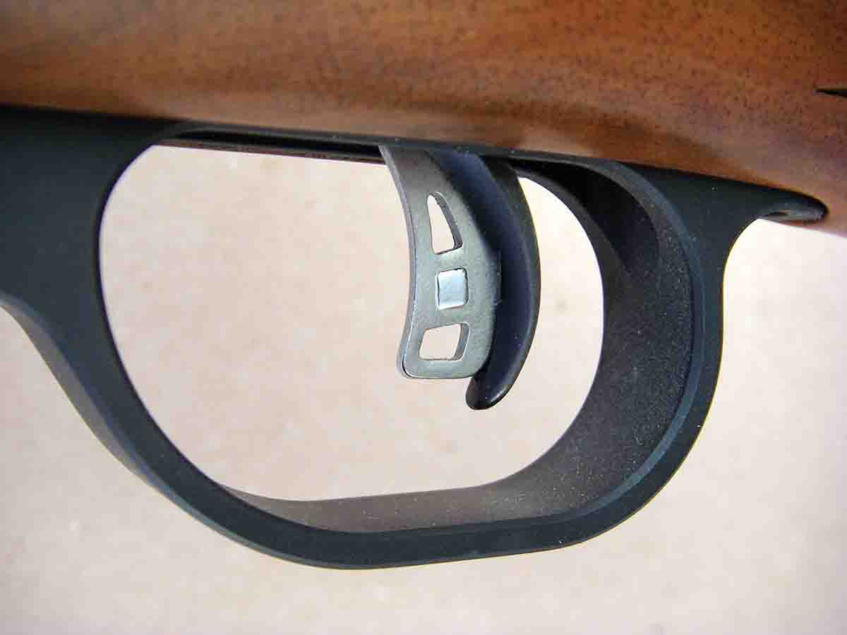 The standard trigger arrangement is a hand-honed Savage AccuTrigger; a Timney trigger is available as an option.